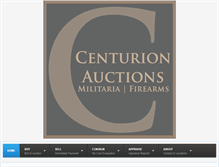 Tablet Screenshot of centurionauctions.com